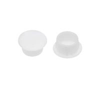 sourcing map Lot de 20 cache-vis en plastique blanc de 12 mm de diamètre pour placard, étagère