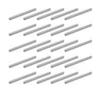 sourcing map Lot de 20 clés rondes en forme de plume, 100 x 6 x 6 mm en acier au carbone, clés parallèles pour fixations mécaniques
