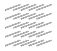sourcing map Lot de 20 clés rondes en forme de plume, 80 x 5 x 5 mm en acier au carbone, clés parallèles pour fixations mécaniques