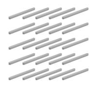 sourcing map Lot de 20 clés rondes en forme de plume, 90 x 6 x 6 mm en acier au carbone, clés parallèles pour fixations mécaniques