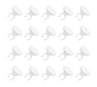 sourcing map Lot de 20 clips à ventouse pour aquarium, 13 mm, supports de tube d'avion pour identification des tubes aériens, aquarium, transparent