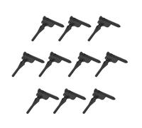 sourcing map Lot de 20 clous carrés en caoutchouc absorbant les chocs - Style court - Pour PC - Noir