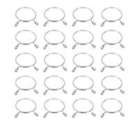 sourcing map Lot de 20 colliers de serrage à ressort en acier inoxydable 304 pour tuyau d'air, tuyau d'eau, moto, scooter, VTT, 55 mm x 61 mm, argenté