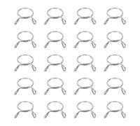 sourcing map Lot de 20 colliers de serrage à ressort en acier inoxydable 304 pour tuyau d'air, tuyau d'eau, moto, scooter, VTT, 36 mm x 42 mm, argenté