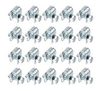sourcing map Lot de 20 colliers de serrage réglables en acier zingué pour tuyau d'injection de carburant 6-8 mm pour automobile, agriculture, plomberie, diesel, essence