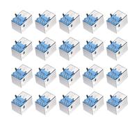 sourcing map Lot de 20 connecteurs femelles USB 3.0 de type B, 9 broches DIP à 90 degrés, adaptateur de remplacement pour projets de bricolage électroniques, bleu