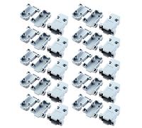 sourcing map Lot de 20 Coques De Connecteur DB9 Gris Plastique | Taille: 4 X 3 X 1.6 Cm, Poids: 209 G, Pour Sub-D 9 Broches, Kit D'Installation Inclus