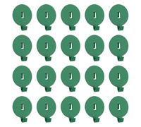 sourcing map Lot de 20 crochets pour panneau perforé, 4,3 cm, crochets ronds robustes pour organisation murale, accessoires pour bureau, vente au détail, étagère murale, vert