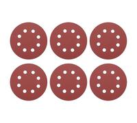 sourcing map Lot de 20 disques de ponçage 125 mm 8 trous Grain 1500 Papier abrasif Orbital aléatoire pour travail du bois, automobile, métal