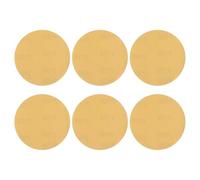 sourcing map Lot de 20 disques de ponçage 125 mm Grain 1000 Papier abrasif auto-agrippant pour le travail du bois, automobile, polissage des métaux, jaune