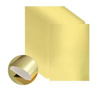 sourcing map Lot de 20 feuilles de papier cartonné métallique épais 250 g/m² - Format A4 - 21,1 x 29,7 cm - Pour travaux manuels, scrapbooking, cartes, décorations de fête, or vif