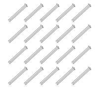 sourcing map Lot de 20 goupilles de chape à trou unique M8 x 70 mm, goupilles d'attelage à tête plate en acier inoxydable 304 pour loquet de remorque, réparation mécanique, installation de meubles