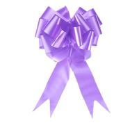 sourcing map Lot de 20 grands nœuds à tirer de 15,2 cm pour emballage cadeau, ruban violet clair pour mariage, voiture, paniers, cadeaux de Noël