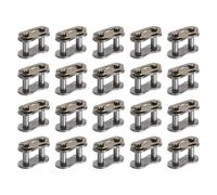 sourcing map Lot de 20 maillons de chaîne Master Connect #50, pas de 20,7 mm, maillons de chaîne à rouleaux en acier au carbone, maillons de rechange pour vélo, kart