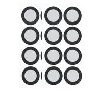 sourcing map Lot de 20 marqueurs ronds de numérisation 3D pour scanner 3D portable, intérieur 20 mm, extérieur 30 mm, hautement réfléchissant, cibles de positionnement pour scanner laser 3D, argenté