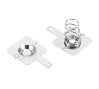 sourcing map Lot de 20 paires de ressorts de conversion négatif positif pour piles AA 12 mm x 12 mm x 0,3 mm