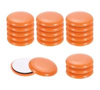 sourcing map Lot de 20 patins autocollants ronds de 1,27 cm pour moquette, carrelage et planchers en bois dur, orange