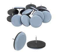 sourcing map Lot de 20 patins de déménagement de meubles avec clou, 4,5 cm, patins de protection de sol pour moquette, carrelage en vinyle, gris bleu