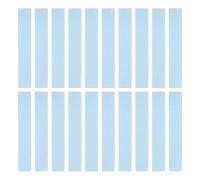 sourcing map Lot de 20 règles droites en plastique transparent de 15 cm avec ligne ondulée pour salles de classe, maison, bureau, bleu