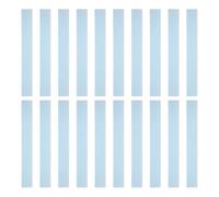 sourcing map Lot de 20 règles droites en plastique transparent de 20 cm avec ligne ondulée pour salles de classe, maison, bureau, bleu
