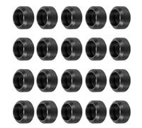 sourcing map Lot de 20 roues d'imprimante 3D à petite fente POM, roues de portique solides haute vitesse pour imprimante 3D, machine CNC, noires, 10 mm