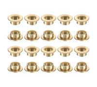 sourcing map Lot de 20 roulements à douille à bride, alésage 8 mm x 10 mm de diamètre extérieur x 6 mm de longueur, bague auto-lubrifiante en bronze fritté