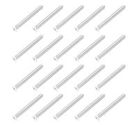 sourcing map Lot de 20 vis à métaux M5 x 50 mm à tête fraisée plate en acier inoxydable 304 à filetage complet Phillips pour connexion de meubles et appareils électriques (blanc)