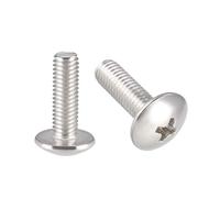 Sourcing map Lot de 20 vis à tête cruciforme M5 x 16 mm en acier inoxydable 304