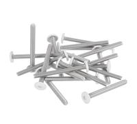 sourcing map Lot de 20 vis auto-taraudeuses à tête hexagonale M3-0,5 x 30 mm en acier inoxydable 304 pour meubles et appareils électriques, blanc