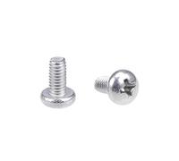 Sourcing Map Lot de 20 vis cruciformes M4 x 8 mm en acier inoxydable 304