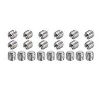 sourcing map Lot de 20 vis sans tête M8-1,25 x 8 mm en acier inoxydable 304 à tête hexagonale pour salle de bain, réparation de meubles, projet de bricolage