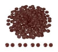 sourcing map Lot de 200 cache-vis autotaraudeuses en plastique pour meubles, armoires, étagères, décoration de meubles, armoires, étagères, 12 mm, marron
