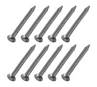 sourcing map Lot de 200 petits clous de quincaillerie de 1,2 x 15 mm à tête ronde en acier au carbone pour travaux ménagers, travaux du bois, suspension de photos, projets de bricolage, noir