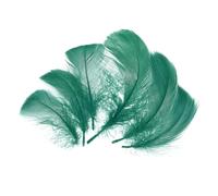 sourcing map Lot de 200 plumes colorées vert forêt pour loisirs créatifs, fournitures d'attrape-rêves, décoration de fête de mariage - 7,6 à 12,7 cm
