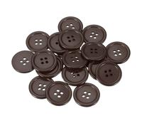 sourcing map Lot de 22 boutons ronds en résine pour couture faite à la main | Boutons à coudre à 4 trous, petit bouton à dos plat, pour bricolage, loisirs créatifs, décoration de vêtements