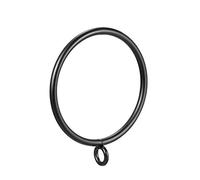 sourcing Map Lot de 24 Anneaux de Rideaux en métal de 55 mm de diamètre intérieur pour tringles à Rideaux Noir