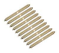 sourcing map Lot de 24 boulons de suspension autotaraudeuses à double extrémité 4 x 40 mm pour connexion du bois