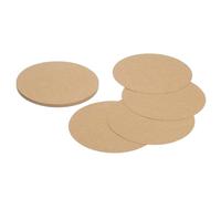 sourcing map Lot de 24 découpes rondes en carton épais de 15 cm pour travaux manuels, peinture, projets de bricolage, tableau d'affichage, couleur kraft