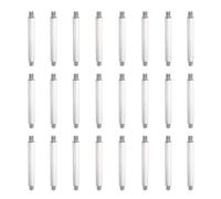 sourcing map Lot de 24 écrous à double extrémité en acier inoxydable, M5 x 62 mm mâle vers mâle fileté à double extrémité pour tige à tête hexagonale, vis filetées à gauche