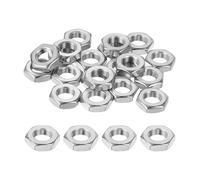 sourcing map Lot de 24 écrous hexagonaux M8 x 0,75 mm en acier inoxydable 304 à filetage fin pour machines automobiles et industrielles, 13 mm de largeur et 4 mm de hauteur