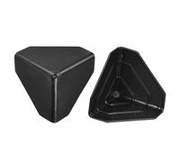 sourcing map Lot de 24 protections d'angle en plastique PP Noir 5,1 x 5,1 x 5,1 cm
