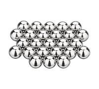 sourcing map Lot de 25 billes de roulement de 1,27 cm, en acier inoxydable 440C, boules de précision G10 pour roulements, vélos, roulettes, pièces automobiles et bricolage (poli miroir)