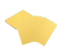 sourcing map Lot de 25 cartes de visite vierges en métal - 8,6 x 5,3 x 0,0 cm - En aluminium - Gravure au laser - Pour maison, bureau, bricolage, plaque cadeau, invitations, or clair