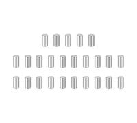 sourcing map Lot de 25 chevilles cylindriques M4 x 8 mm en acier inoxydable 304 pour appareils métalliques, meubles en bois, installation à faire soi-même, argent