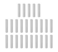 sourcing map Lot de 25 chevilles cylindriques M6 x 35 mm en acier inoxydable 304 pour appareils métalliques, meubles en bois, installation à faire soi-même, argent