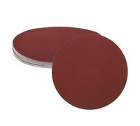 sourcing map Lot de 25 disques abrasifs PSA de 20,3 cm, grains 1000 en oxyde d'aluminium, papier abrasif auto-adhésif, papier abrasif rond sans trou, peinture de voiture, bois, métal