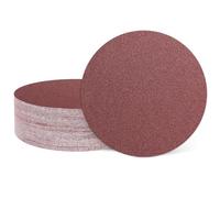 sourcing map Lot de 25 disques de ponçage 125 mm Grain 80 Papier abrasif à crochet et boucle pour le travail du bois, automobile, métal