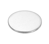 sourcing map Lot de 25 disques ronds en acier inoxydable de 28 mm de diamètre x 2,5 mm d'épaisseur pour estampage d'étiquettes rondes et plates en métal pour gravure, estampage, étiquettes nominatives