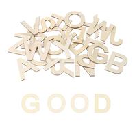 sourcing map Lot de 26 lettres en bois brut de 6 cm pour travaux manuels, décoration d'intérieur, décoration murale, apprentissage de l'orthographe