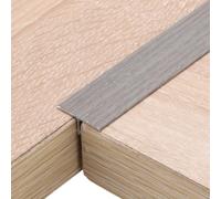 sourcing map Lot de 3 bandes de transition en aluminium pour sol en T - 0,9 | Garnitures de séparation plates en métal pour joindre stratifié, porte, interstices